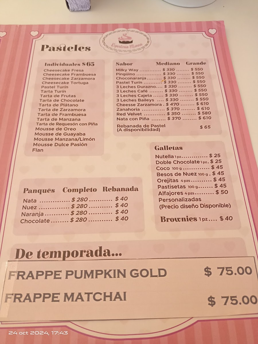 Repostería Monna Menu - Image 4